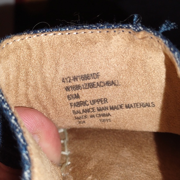 ๐ฃWHITE MOUNTAIN Beachball Wedge Sandals in Denim Blue Canvas - Picture 8 of 13